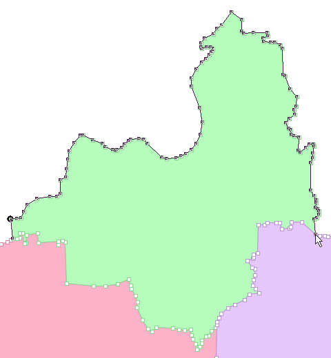 Трассировка линии до пересечения