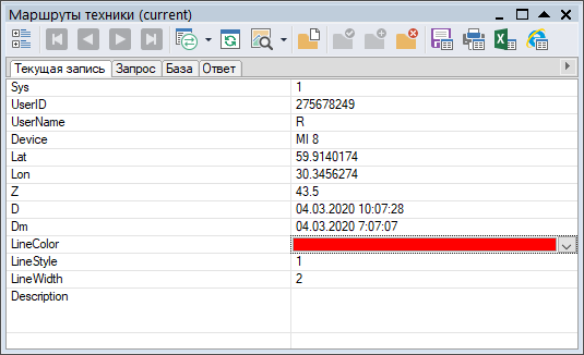 Индивидуальная настройка отображение треков объекта