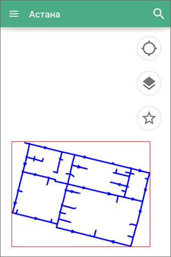 Отображение границ слоя