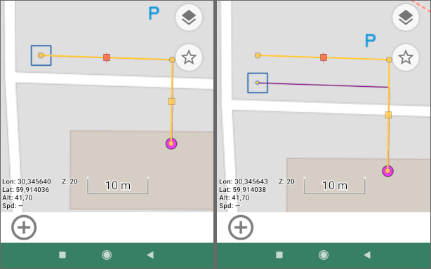 Перемещение ребра участка