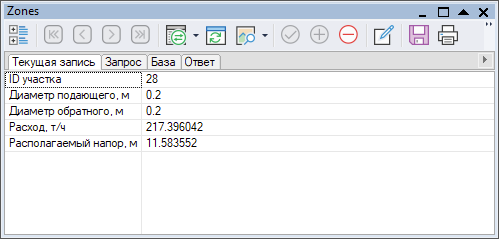 Результаты расчёта